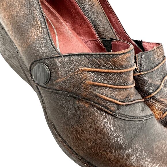 Dansko Women's Brown Leather Aimee Comfort Clogs Size 37 / 7 - Picture 2 of 9